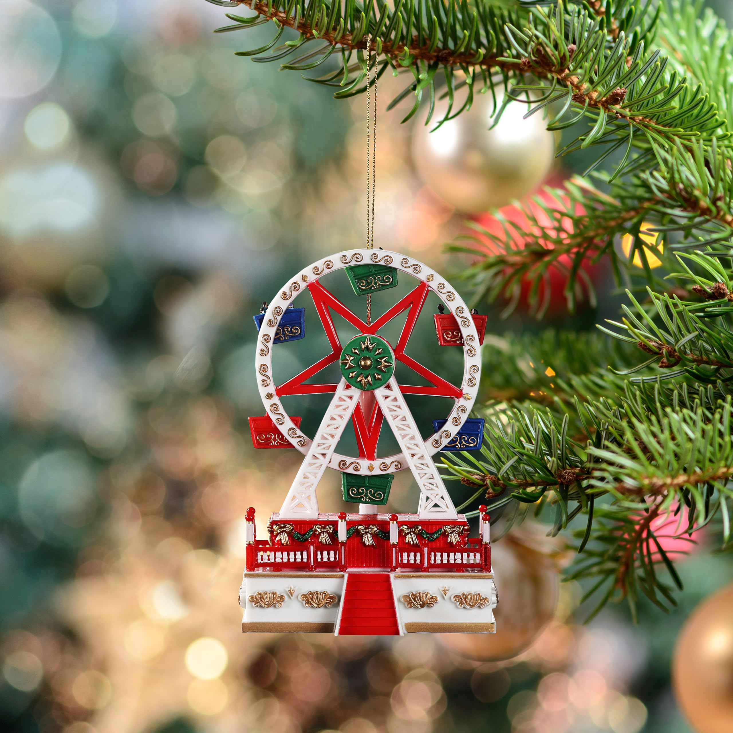 Amazon.com: Mr. Christmas Mini Carousel Music Box, Animated